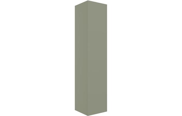 Morino 350mm Wall Hung 1 Door Tall Unit - Matt Olive Green