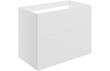 Morino 790mm Wall Hung 2 Drawer Basin Unit (No Top) - Matt White