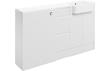 Butlas 1542mm Basin  WC & 3 Drawer Unit Pack (RH) - White Gloss