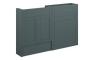Abbi 1236mm Slim Basin & WC Unit Pack - Matt Green Camo (Grey Cab)