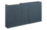 Abbi 1536mm Slim Basin  WC & 1 Door Unit Pack - Matt Arley Blue (Grey Cab)