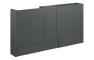 Abbi 1536mm Slim Basin  WC & 1 Door Unit Pack - Matt Graphite Grey (Grey Cab)