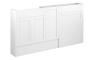 Abbi 1536mm Slim Basin  WC & 1 Door Unit Pack - Matt White (Grey Cab)