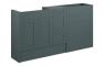 Abbi 1536mm Standard Basin  WC & 3 Drawer Unit Pack - Matt Green Camo (Grey Cab)