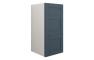 Abbi 300mm Standard 3 Drawer Unit - Matt Arley Blue (Grey Cab)