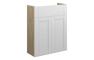 Abbi 500mm Slim Basin Unit - Matt White (Oak Cab)