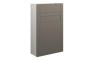 Abbi 500mm Slim WC Unit - Matt Stone (Grey Cab)