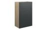 Abbi 500mm Standard WC Unit - Matt Graphite Grey (Oak Cab)
