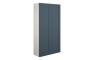 Abbi 600mm Slim 2 Door Storage Unit - Matt Arley Blue (Grey Cab)