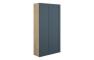 Abbi 600mm Slim 2 Door Storage Unit - Matt Arley Blue (Oak Cab)
