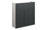Abbi 600mm Slim Basin Unit - Matt Graphite Grey (Grey Cab)