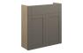 Abbi 600mm Slim Basin Unit - Matt Stone (Oak Cab)