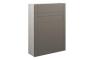 Abbi 600mm Slim WC Unit - Matt Stone (Grey Cab)