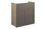 Abbi 600mm Standard Basin Unit - Matt Stone (Oak Cab)