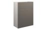 Abbi 600mm Standard WC Unit - Matt Stone (Grey Cab)