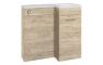 Benito 900mm F/S L-Shape Pack & Basin (RH) - Oak
