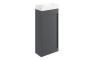 Carina 410mm Floor Standing Unit Inc. Basin - Matt Graphite Grey