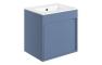 Carina 510mm Wall Hung Unit Inc. Basin - Matt Misty Blue