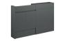 Clarence 1236mm Slim Basin & WC Unit Pack - Matt Graphite Grey (Grey Cab)