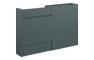 Clarence 1236mm Slim Basin & WC Unit Pack - Matt Green Camo (Oak Cab)