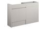 Clarence 1236mm Standard Basin & WC Unit Pack - Matt Dove Grey (Grey Cab)