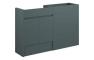 Clarence 1236mm Standard Basin & WC Unit Pack - Matt Green Camo (Grey Cab)