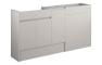 Clarence 1536mm Standard Basin  WC & 1 Door Unit Pack - Matt Dove Grey (Grey Cab)
