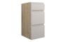 Clarence 300mm Standard 3 Drawer Unit - Matt Dove Grey (Oak Cab)