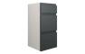 Clarence 300mm Standard 3 Drawer Unit - Matt Graphite Grey (Grey Cab)