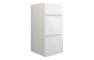 Clarence 300mm Standard 3 Drawer Unit - White Gloss (Grey Cab)