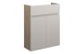 Clarence 500mm Slim Basin Unit - Matt Dove Grey (Oak Cab)
