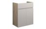 Clarence 500mm Standard Basin Unit - Matt Dove Grey (Oak Cab)
