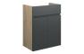 Clarence 500mm Standard Basin Unit - Matt Graphite Grey (Oak Cab)