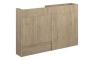 Eden 1236mm Slim Basin & WC Unit Pack - Havana Oak (Grey Cab)