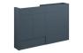Eden 1236mm Slim Basin & WC Unit Pack - Matt Arley Blue (Grey Cab)