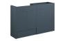 Eden 1236mm Standard Basin & WC Unit Pack - Matt Arley Blue (Oak Cab)