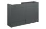 Eden 1236mm Standard Basin & WC Unit Pack - Matt Graphite Grey (Oak Cab)