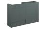 Eden 1236mm Standard Basin & WC Unit Pack - Matt Green (Oak Cab)