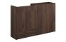Eden 1236mm Standard Basin & WC Unit Pack - Warm Walnut (Oak Cab)