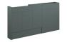 Eden 1536mm Slim Basin  WC & 1 Door Unit Pack - Matt Green (Oak Cab)