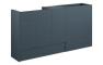 Eden 1536mm Standard Basin  WC & 1 Door Unit Pack - Matt Arley Blue (Grey Cab)