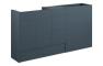 Eden 1536mm Standard Basin  WC & 3 Drawer Unit Pack - Matt Arley Blue (Oak Cab)