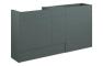 Eden 1536mm Standard Basin  WC & 3 Drawer Unit Pack - Matt Green (Oak Cab)