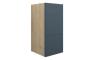Eden 300mm Standard 3 Drawer Unit - Matt Arley Blue (Oak Cab)