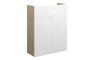 Eden 500mm Slim Basin Unit - White Gloss (Oak Cab)