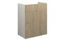 Eden 500mm Standard Basin Unit - Havana Oak (Grey Cab)