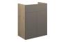 Eden 500mm Standard Basin Unit - Matt Stone (Oak Cab)