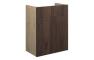 Eden 500mm Standard Basin Unit - Warm Walnut (Oak Cab)