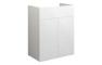 Eden 500mm Standard Basin Unit - White Gloss (Grey Cab)