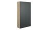Eden 600mm Slim 2 Door Storage Unit - Matt Graphite Grey (Oak Cab)